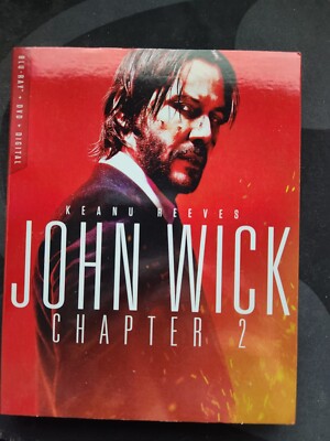 John Wick: Chapter 2 (Blu-ray, 2017) With Limited Slipcover
