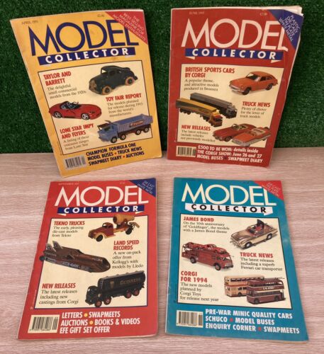 Bundle of 4 MODEL COLLECTOR Toy Car Magazines April June September November 1993 - Picture 1 of 5