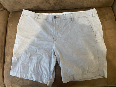 Dockers Mens Size 42 Gray Supreme Flex Flat Front Chino Shorts