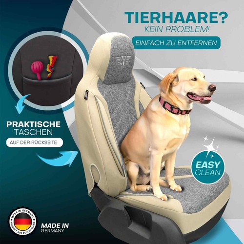 Fundas Asiento Coche Pilot para Kia Sportage 5 NQ5 PHEV desde 2021 (Gris-Beige) HERM209 - Imagen 10 de 11