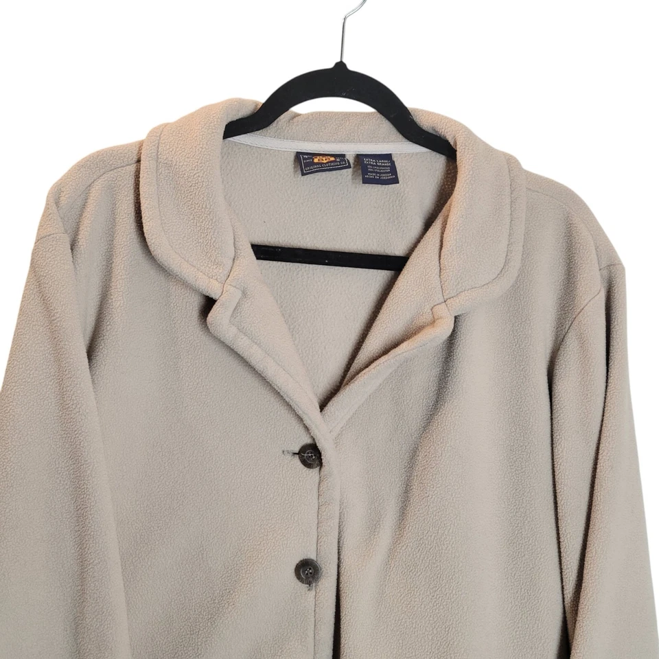 Chaqueta Blazer Route 66 Mujer Talla XL Tostada Sólida Manga Larga Polar Foto 3 de 4