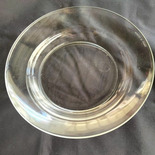 VINTAGE CLEAR GLASS 'ARCOROC' SALAD PLATE 1970s