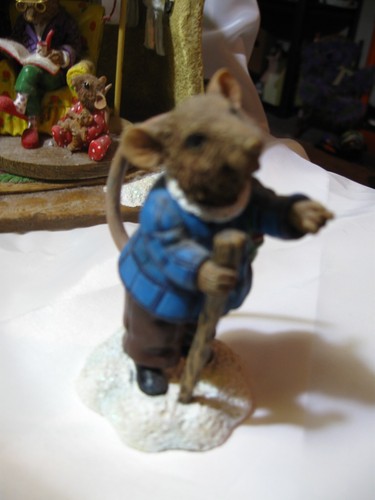 2002 Merry Mice by Pipka Sam Mail Mouse Figurine Christmas Display Vintage 3.5" - Picture 9 of 11
