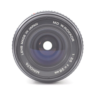 ミノルタ　MD W ロッコール 28mm F3.5（新品） RARE!!!【Top Mint】MINOLTA MD W.ROKKOR 28mm f/3.5 Wide Angle Lens