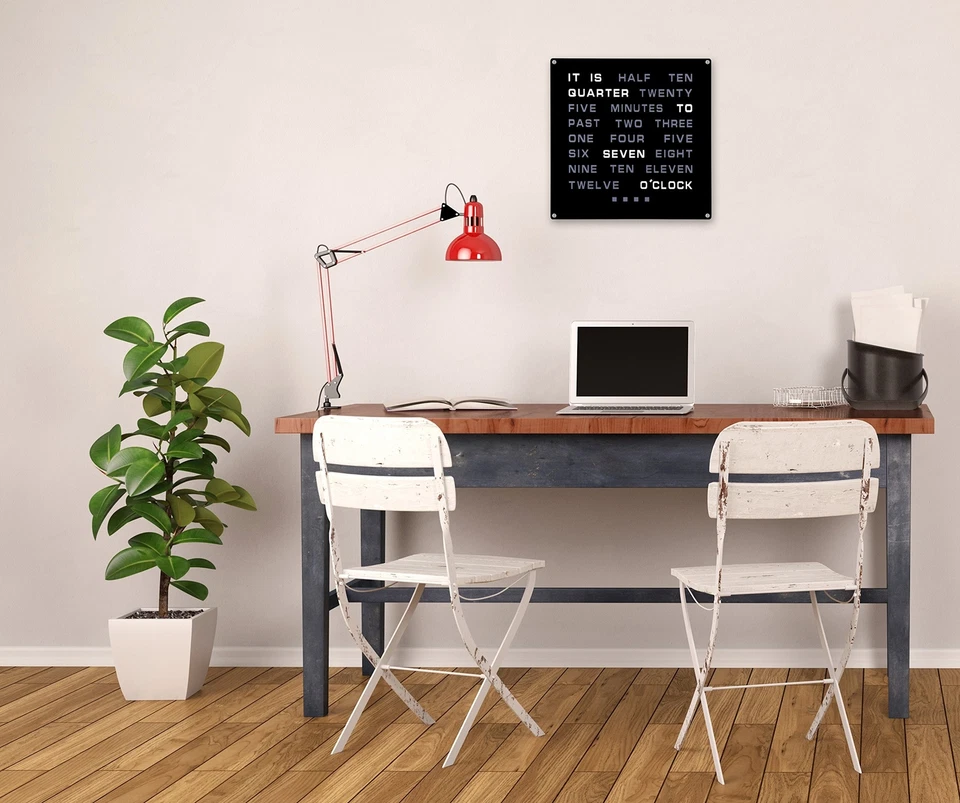 Tech Tools LED Word Clock - Displays Time as Text - Powered by AC Adapter (12... - Image 4 of 4