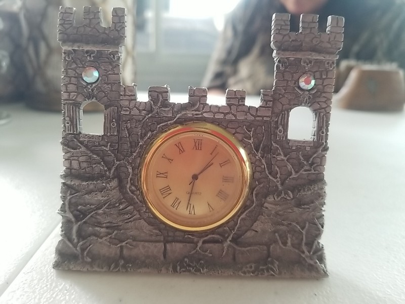Gallo Pewter Castle Clock S. Tofano 1994