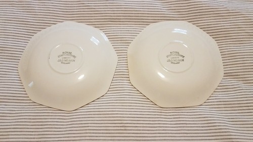 Royal Staffordshire Liberty Yellow J&G Meakin Set of 2 Octagonal Saucers England - Picture 5 of 5