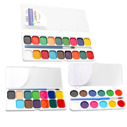 2Sets Valentines Paint Sets for Kids Assorted Drawing Art Watercolor Palette
