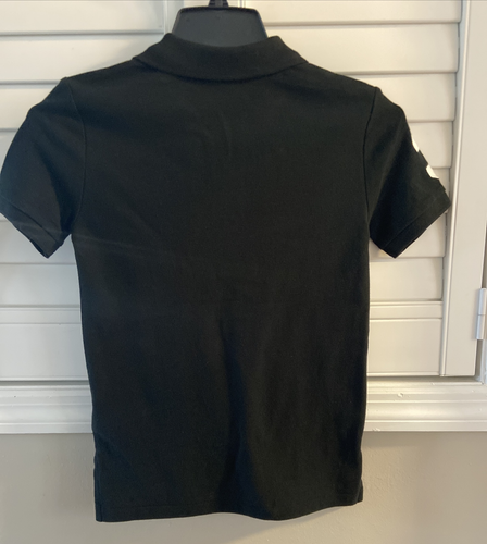 Polo Ralph Lauren Big Pony Cotton Mesh Short Sleeve Polo, Kids, Black/White/Med - Picture 3 of 12