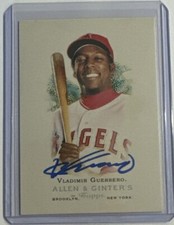 Signed 2006 Topps Allen & Ginter's Vladimir Guerrero #9 HOF Autograph