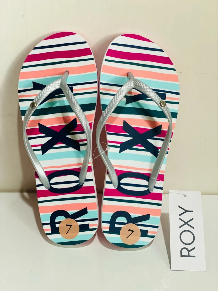Roxy slippers sale on sale