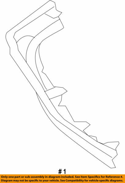 76851-53010-A1 Toyota Spoiler, front, rh 7685153010A1, New Genuine 