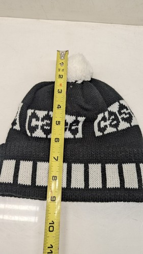 Vintage Genuine Original 1960s CASE Winter Beanie Hat Knit USA Black White Retro - Picture 3 of 6