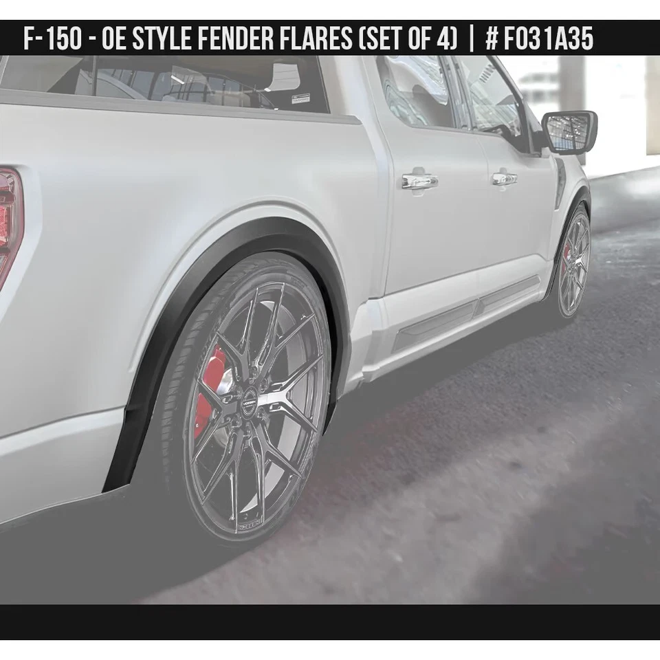 Fits 24-25 Ford F150 Air Design OE Style Fender Flares Kit Satin Black FO31A35 - Image 4 of 4