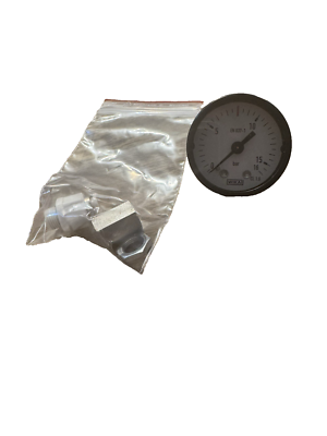 #ad WIKA EN 837 1 CL. 1.6 PRESSURE GAUGE 0 TO 16 BAR Assembly $66.50