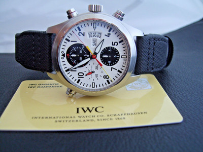 IWC FLIEGERUHR DOPPEL CHRONOGRAPH RATTRAPANTE - DFB LIMITED - PAPIERE - IW371803