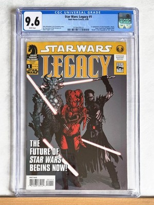 STAR WARS LEGACY #1 : CGC 9.6 NM+ : 2006 Dark Horse, Darth Talon, 1st apps