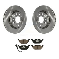 Front Disc Brake Rotors And Ceramic Pads Kit For Volkswagen Jetta K8C-100345