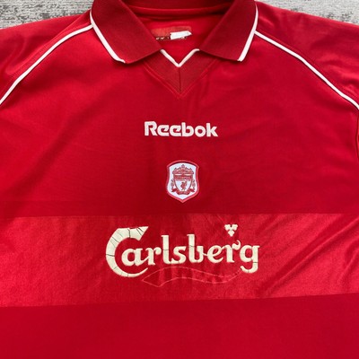 リバプールFC レッドジャージ Reebok VTG Reebok Liverpool Jersey Large Red Soccer 2000 2002 Home Futbol