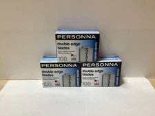 NEW PERSONNA Barber Comfort Coated Double Edge Razor Blades BP9020 | 3 Pack