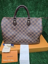 Borsa Louis Vuitton Speedy 35 Damier Ebene 2018 ORIGINALE con autentica scontrin