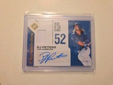 D.J. Peters 2018 Panini Chronicles Signature Swatches CSS-DP Gold /149 Autograph
