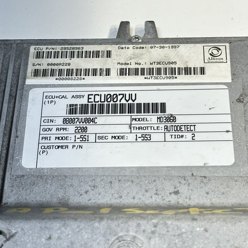 29528963 ALLISON TRANSMISSION CONTROL MODULE (TCM) - Foto 2 di 3