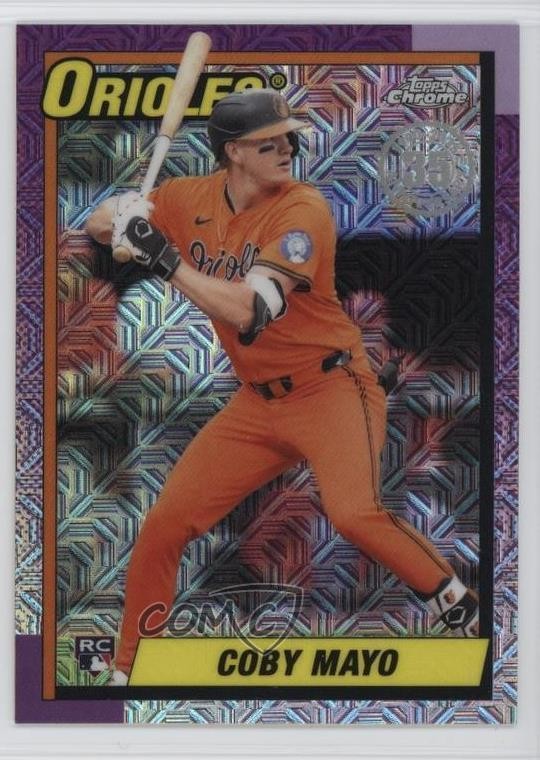 2025 Topps Update 1990 Topps Chrome Silver Pack Coby Mayo #U90C-51 0i7e