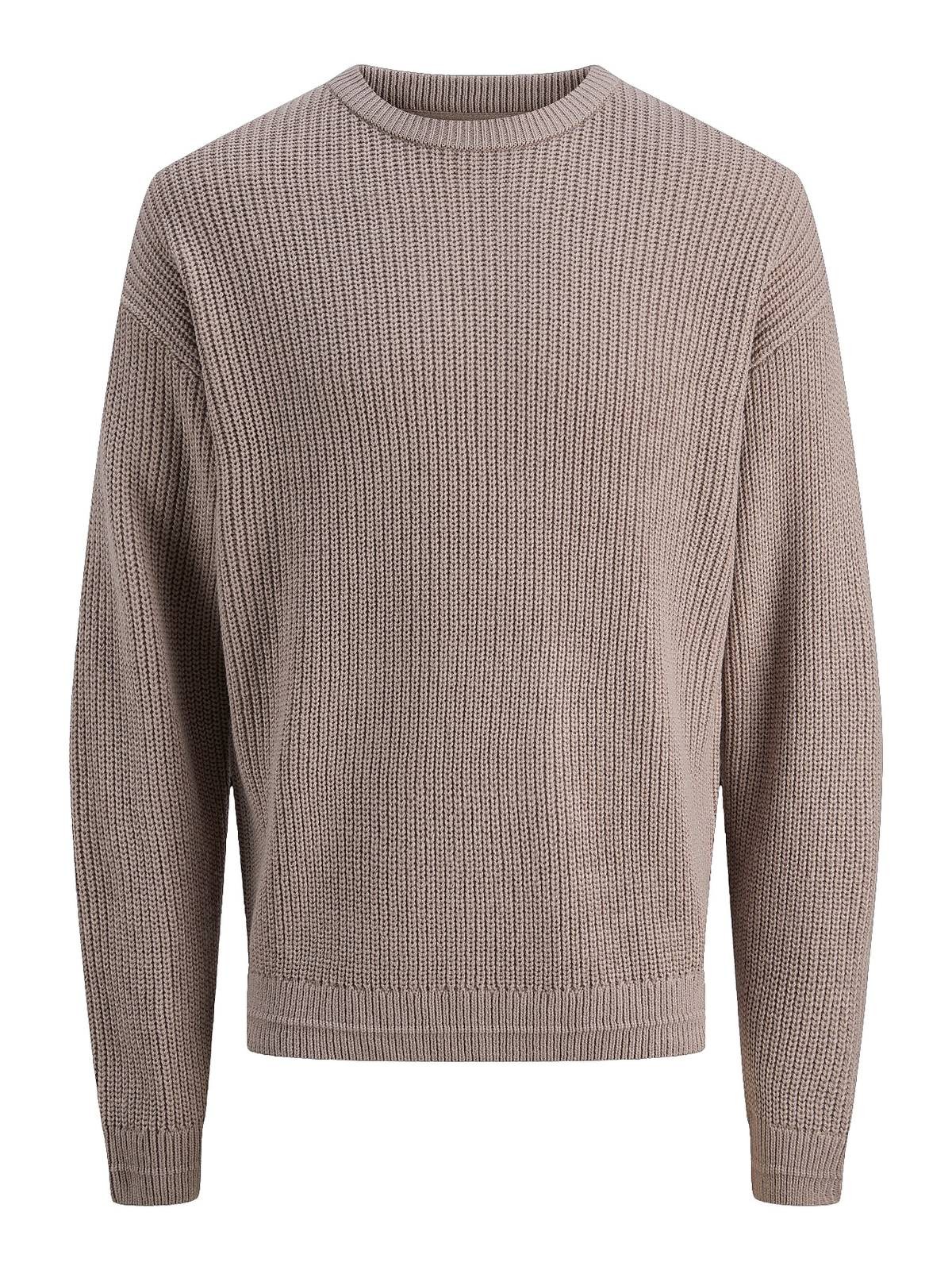 Jack - Jones Kaito Knit Crew Neck Beige - Gre M Herrenbekleidung Strick 8990₽
