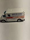 Vintage 1988 Hot Wheels American Ambulance Service White Diecast Truck Emergency