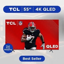 TCL 55" Q Series QLED 4K UHD HDR Smart Google TV 2160p Flat Screen Dolby Vision