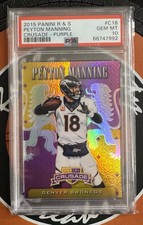 PEYTON MANNING 2015 Panini Rookies & Stars CRUSADE Purple PSA 10  /49 Broncos