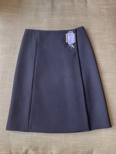 Prada Skirt Black with  Light Blue Jewel Detail size EU 40 Very CHIC