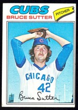 1977 Topps 144 Bruce Sutter Chicago Cubs Rookie Card EX. rookie card picture