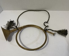 Vintage Solid Brass French Hunting Horn 12 Christmas