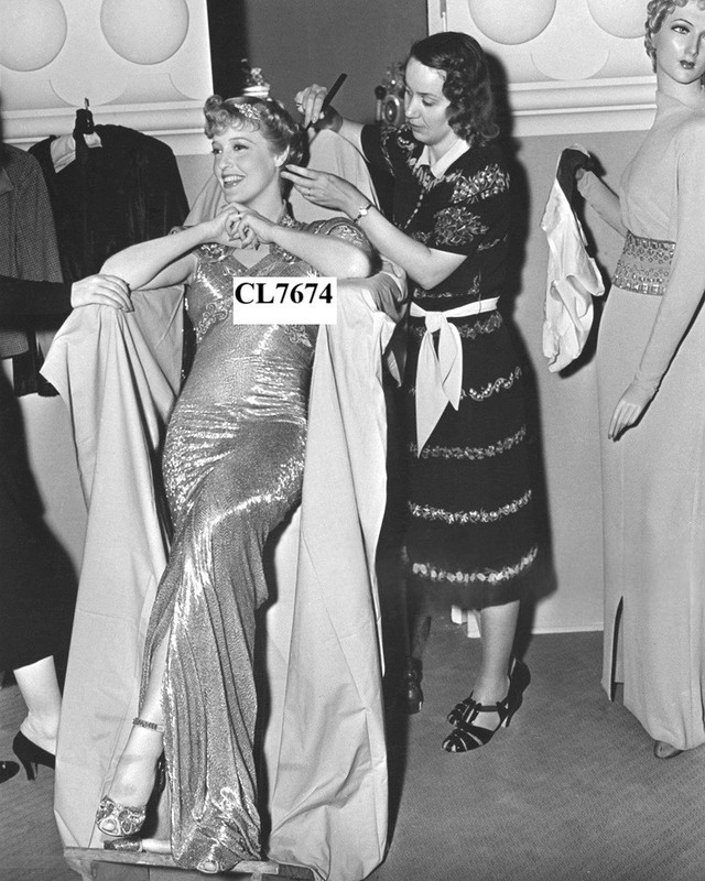 Jeanette MacDonald on the Movie Set of 'Sweethearts' at MGM Studios Photo