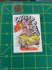 1973 Donruss Odd Rods 50 Sticker Card May/May Not Stick due to Age