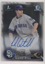 2016 Bowman Draft Chrome Pick Refractor 195/499 Cal Quantrill #CDA-CQ Auto 1b0