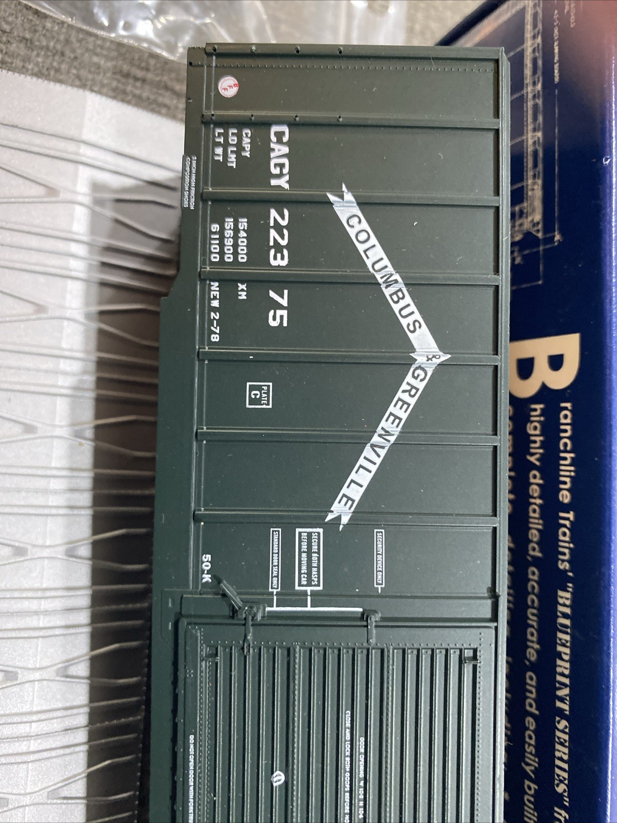 Branchline Blueprint Series 2108 Columbus & Greenville Car# 22375 HO 50’ Berwick