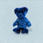 1993 Ty 9" Collectible Blue Orion Jointed Teddy Bear Blue Silver Stars Sweater