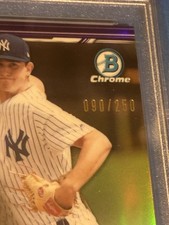 2019 Bowman Chrome Prospects Purple Ref Autographs Garrett Whitlock PSA