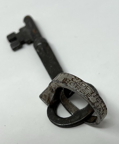 Capewell Horse Nail Bent On Vintage Key Primitive Equestrian Steampunk Unique - Picture 1 of 3