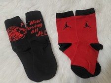 2 Pack Nike Air Jordan Jumpman Kids Boy's High Crew Socks. SZ 10C- 3Y