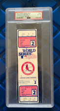1982 WORLD SERIES Game 2 FULL TICKET PSA EX-Mint, Cardinals Brewers, LOW POP!