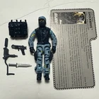 Vtg 1988 Gi Joe Cobra 3.75" Shockwave v1 Figure SWAT Complete w/ Filecard Hasbro