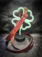 Handmade custom dog leash, 8oz hand dyed leather, made to order.