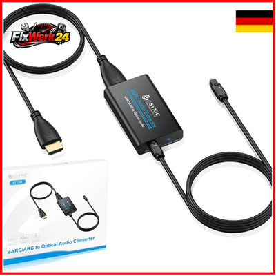 eSynic HDMI eARC zu Optical Audio-Extraktor 192 kHz 5.0