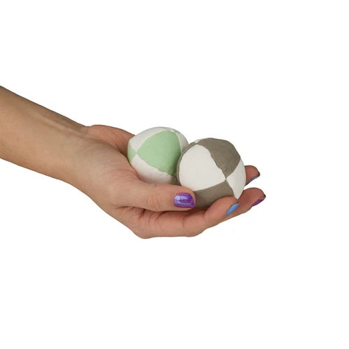 Palline Giocoleria Ø 5 cm PVC Palle Morbide Colorate Giocoliere Hobby Set 12 - Foto 6 di 6