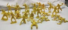 Vintage 60mm Yellow Indians Marx Playset Figures