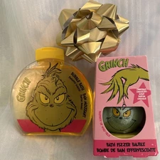The Grinch Bubble Bath Pineapple Scent & Grinch Bath Bomb Fizzer Christmas Gift